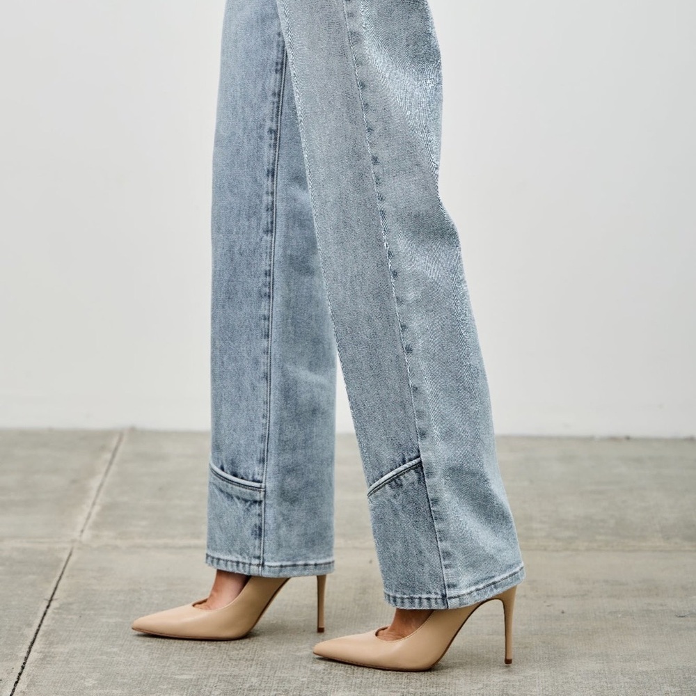 Mid Rise Straight Piping Pants - Picture 6 of 12